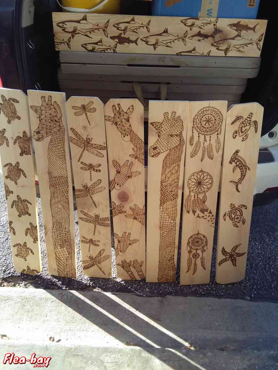 Woodburned Art
