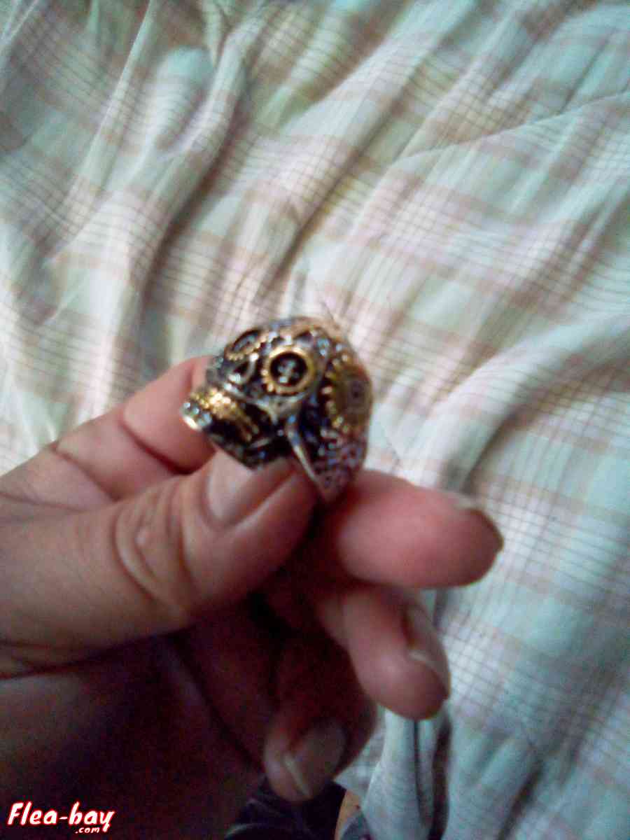 men's stainless steel skull ring size 11