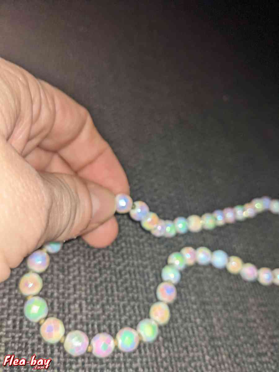 vintage necklace with brass clasp