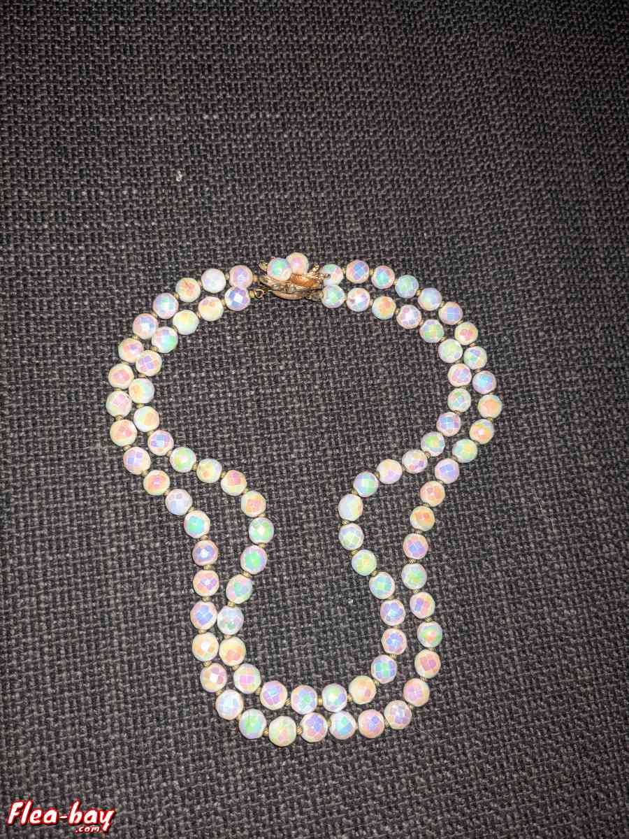 vintage necklace with brass clasp