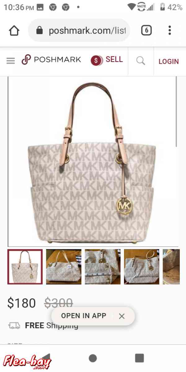 michael kors white satchel bag