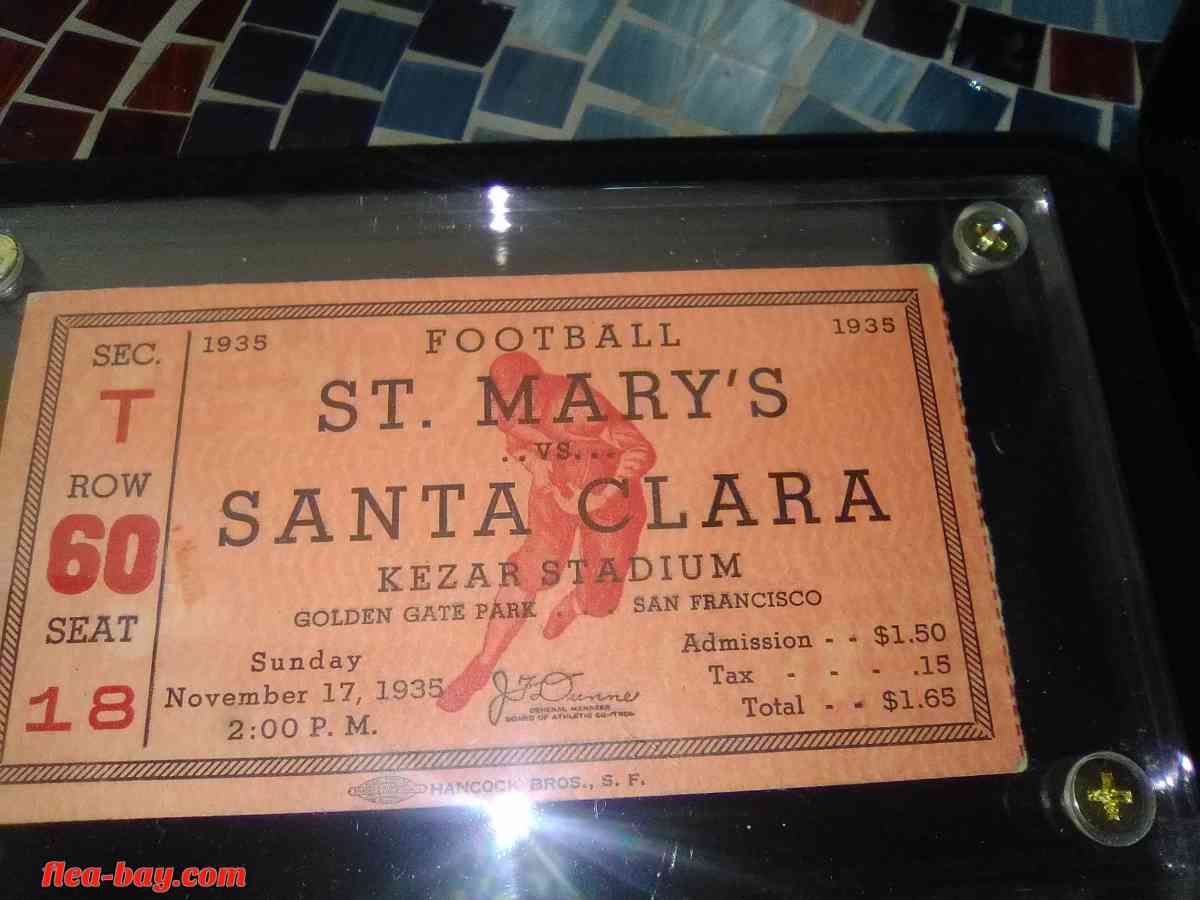 1935 Football Ticket