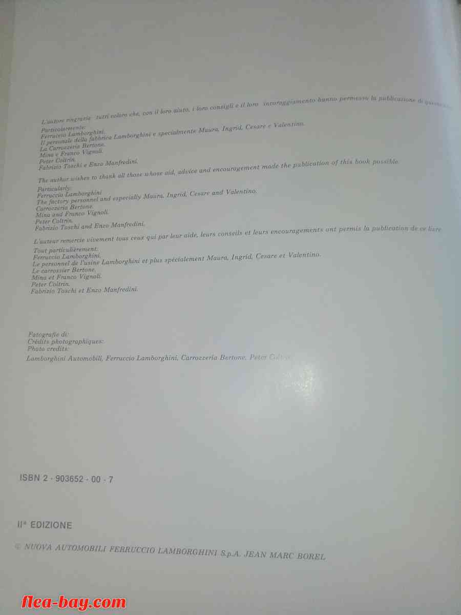 Rare Lamborghini Book