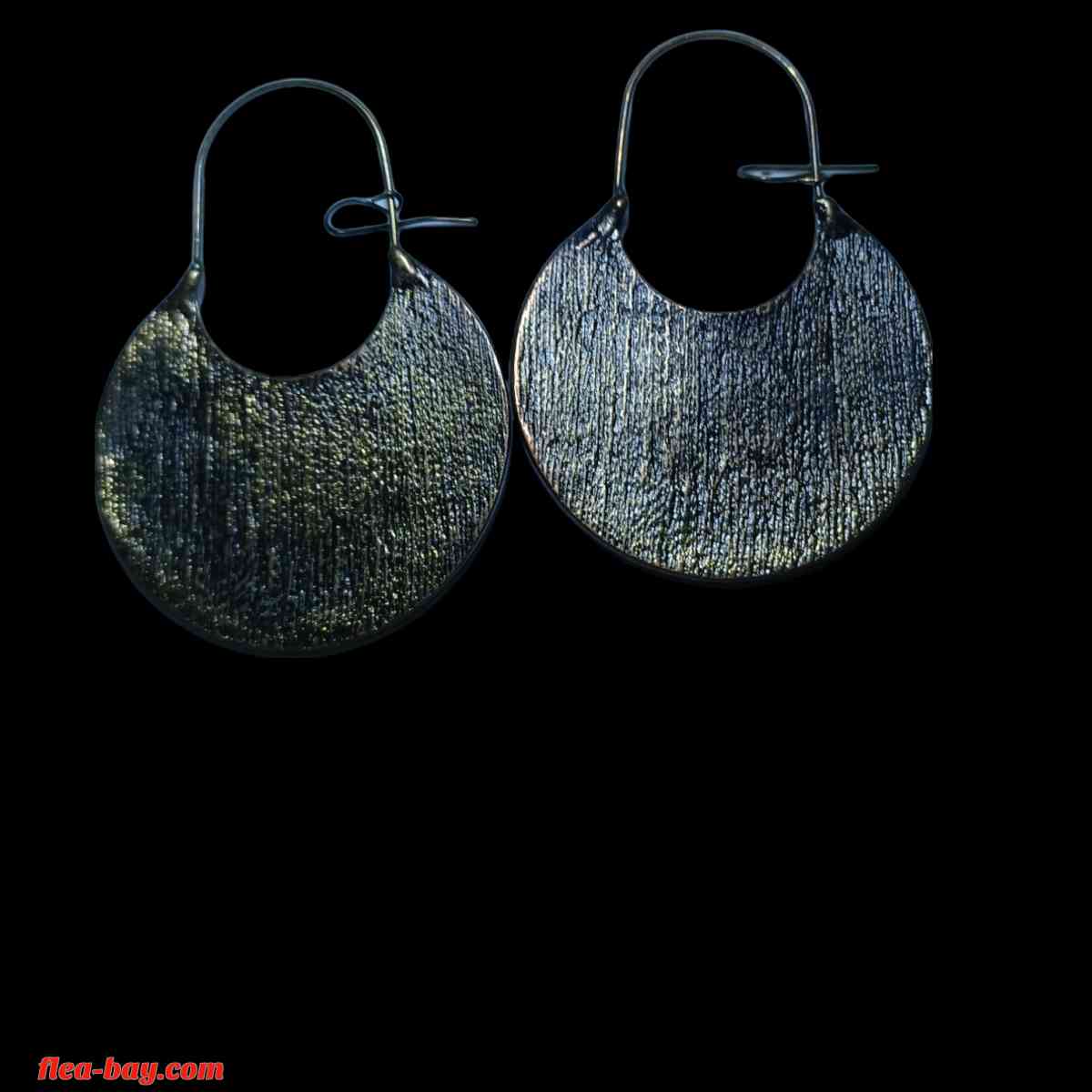 metal flower earrings