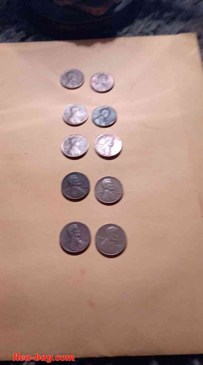 old n misprint pennys