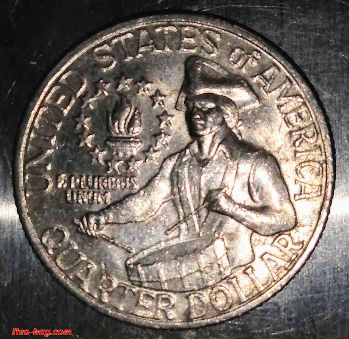 Transitional Bicentennial quarter dollar! 1776-1976/no mint