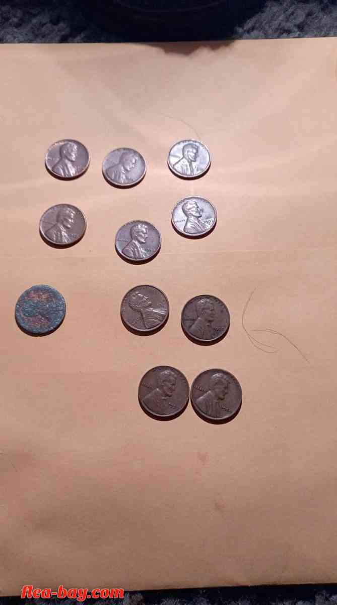 old n misprint pennys