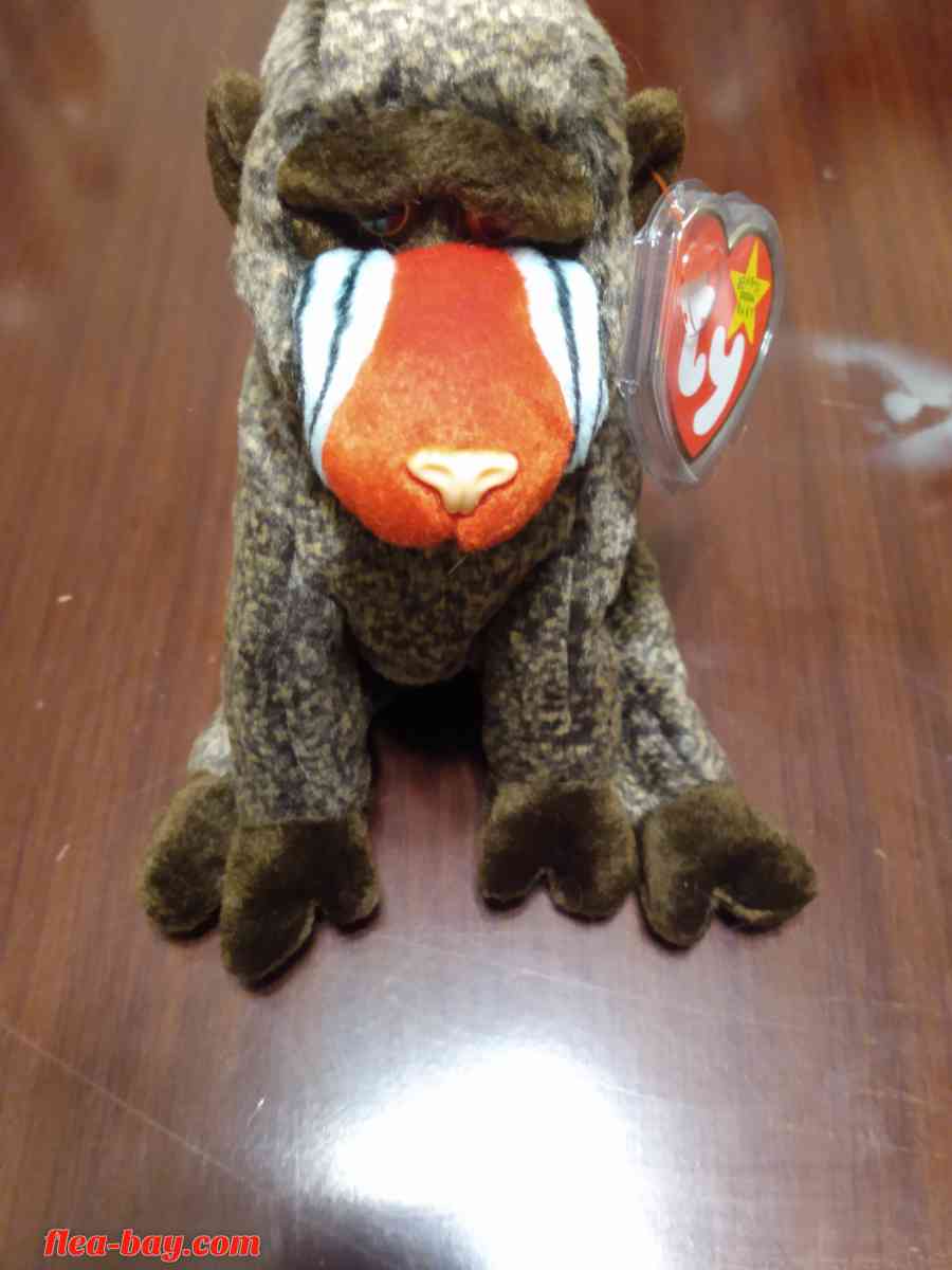 Ty Beanie Babys. "Rare" Monkey Collection of 4