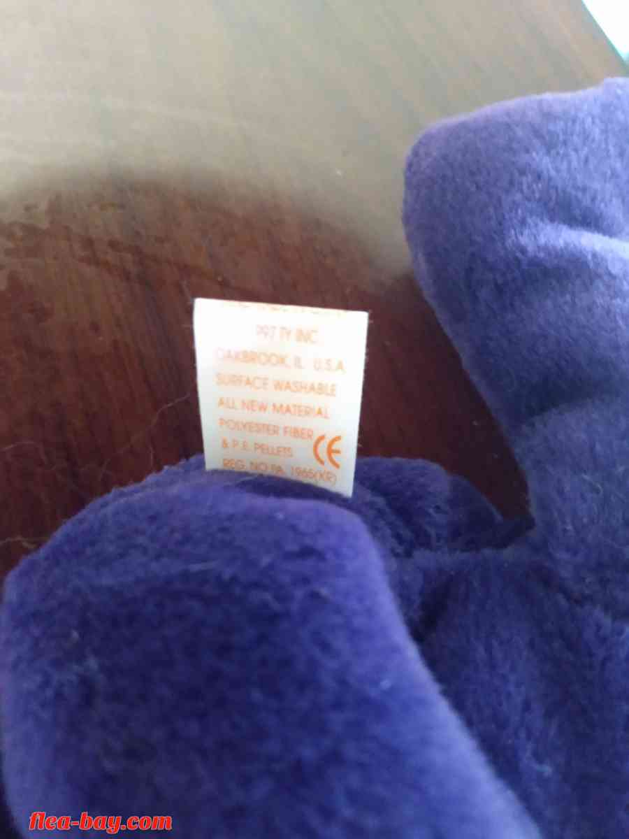 Princess Diana Beanie Baby Bear 1997 Original Made In China