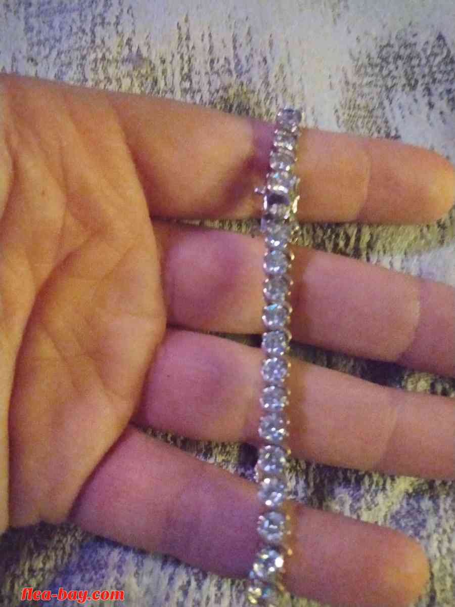 14 ck white gold 2.16 diamond tennis bracelet