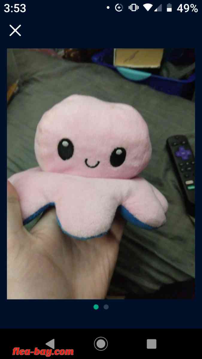 reversible octopus plushie