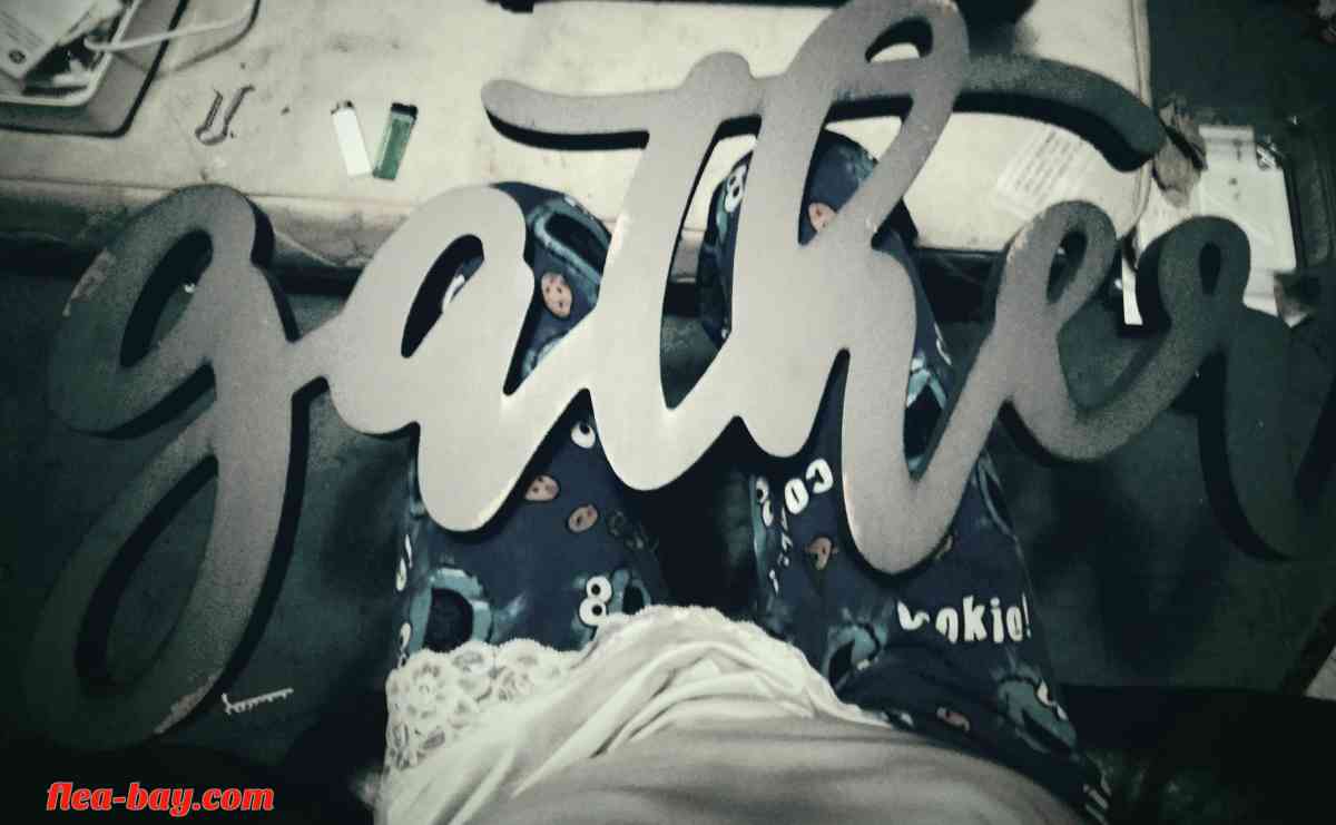 wooden home "gather" sign/decor