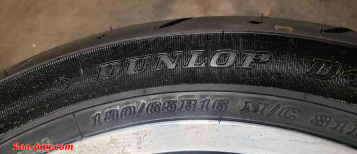 Harley Davidson rim, tire & rotor