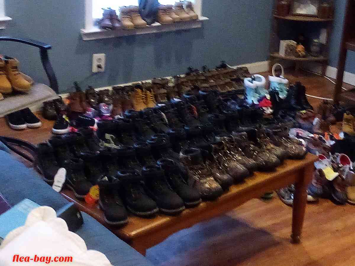 brand new shoes and slippers with price tags