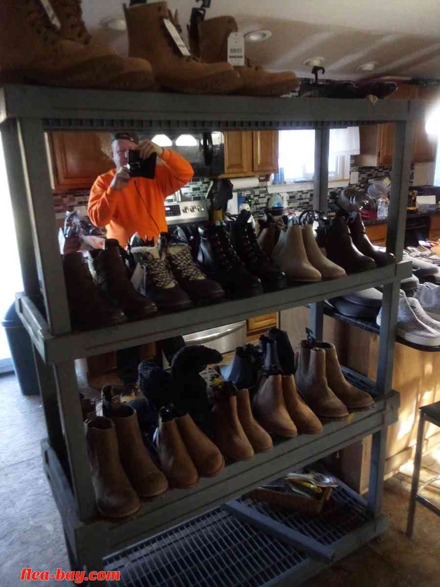 brand new shoes and slippers with price tags