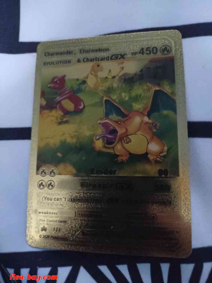 Charmander Charmeleon and Charizard Pokemon card