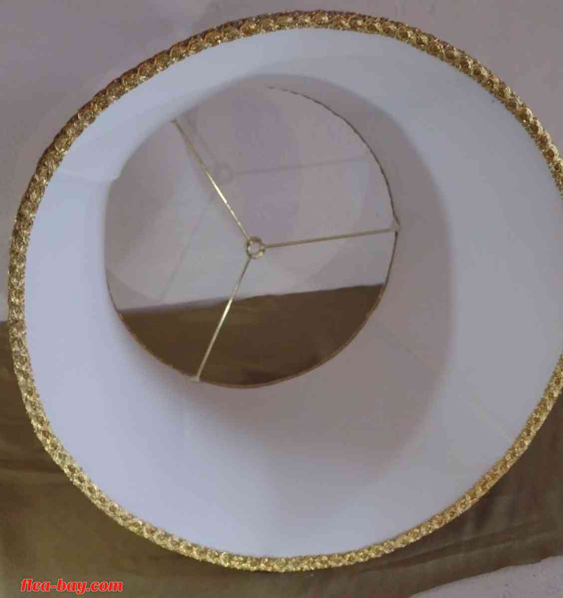 Nice, Custom, Gold Satin Lampshade. 12"x 14", great shape