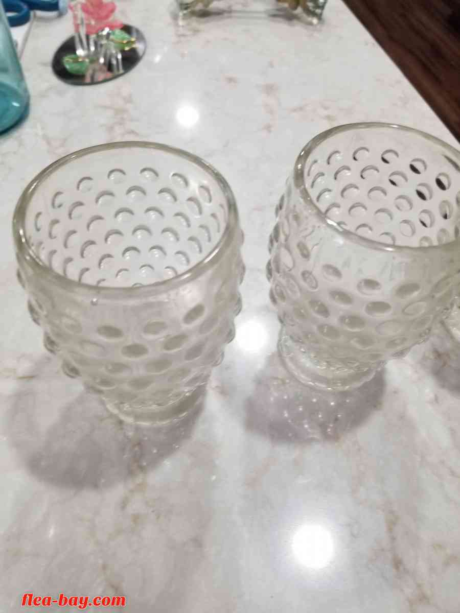 Vintage Tiara Indian Glass Pitcher and 3 Glasses Local Only