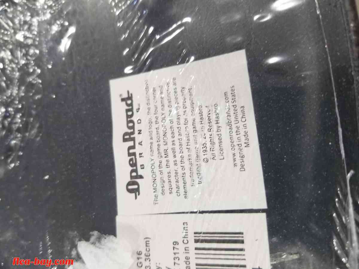 Vintage 2015 Metal Monopoly Sign Hasbro Wall hanging