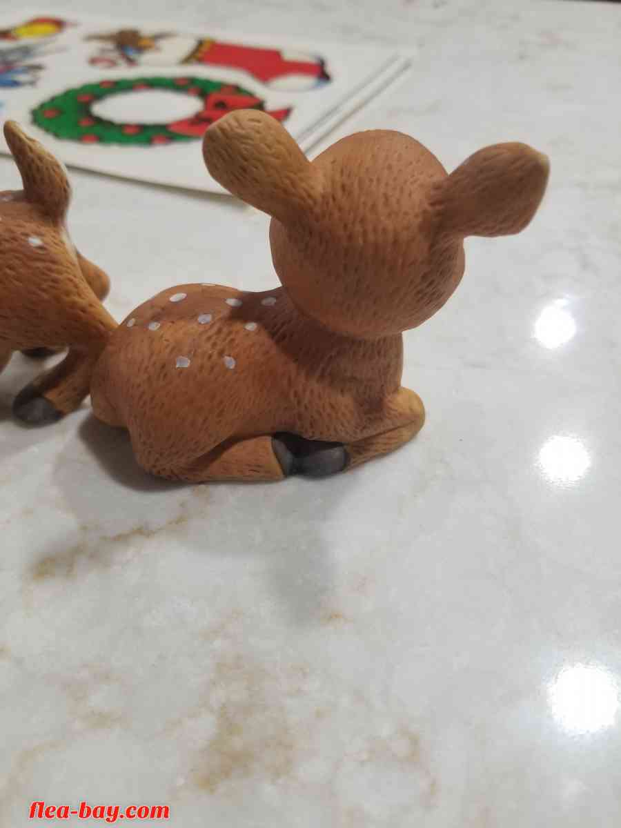 Vintage Homco Baby Deer Figures Home Decor Decoration