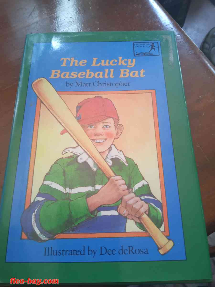 Matt Christopher (The Lucky Baseball Bat) Hard Cover Book