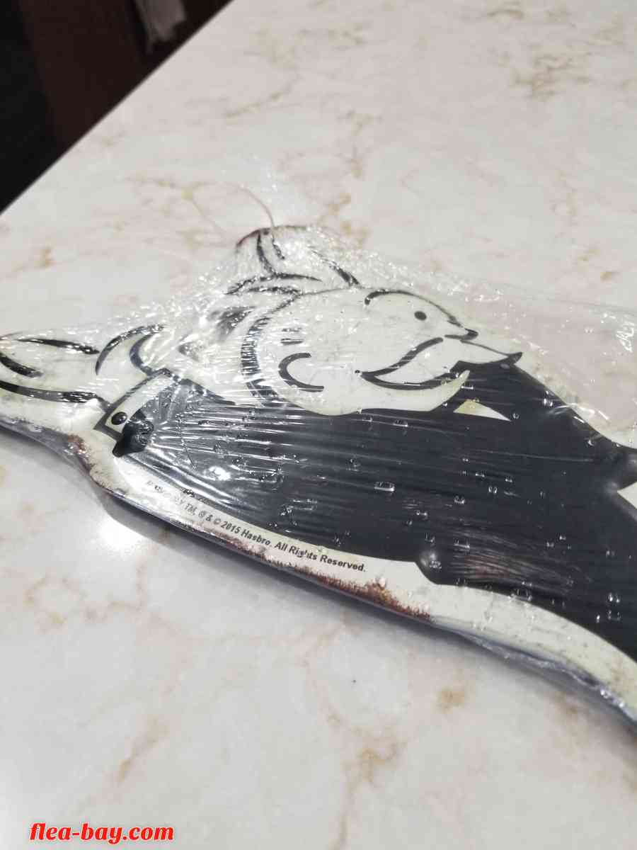 Vintage 2015 Metal Monopoly Sign Hasbro Wall hanging