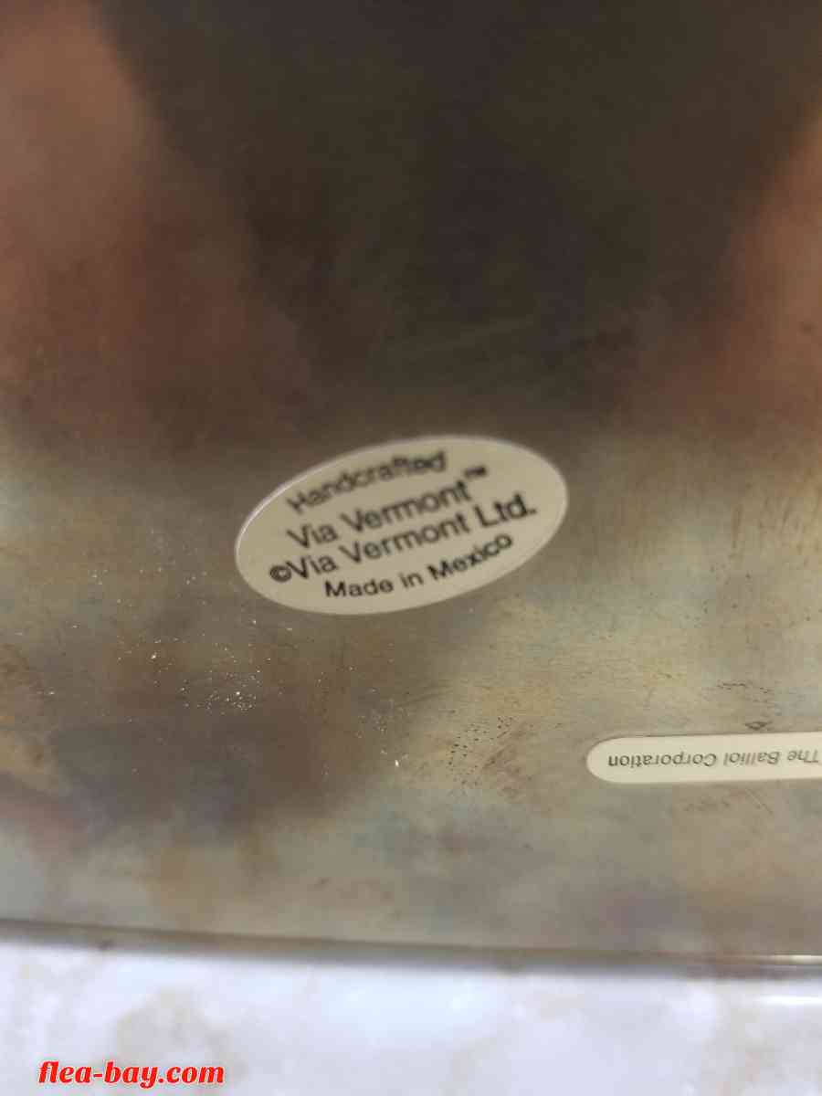 Vintage Glass Metal Trinket Box Jewelry Box