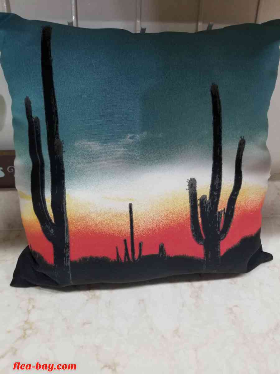Western Style Throw Pillow 15" x 15" Home Decor FREE SHIPPIN