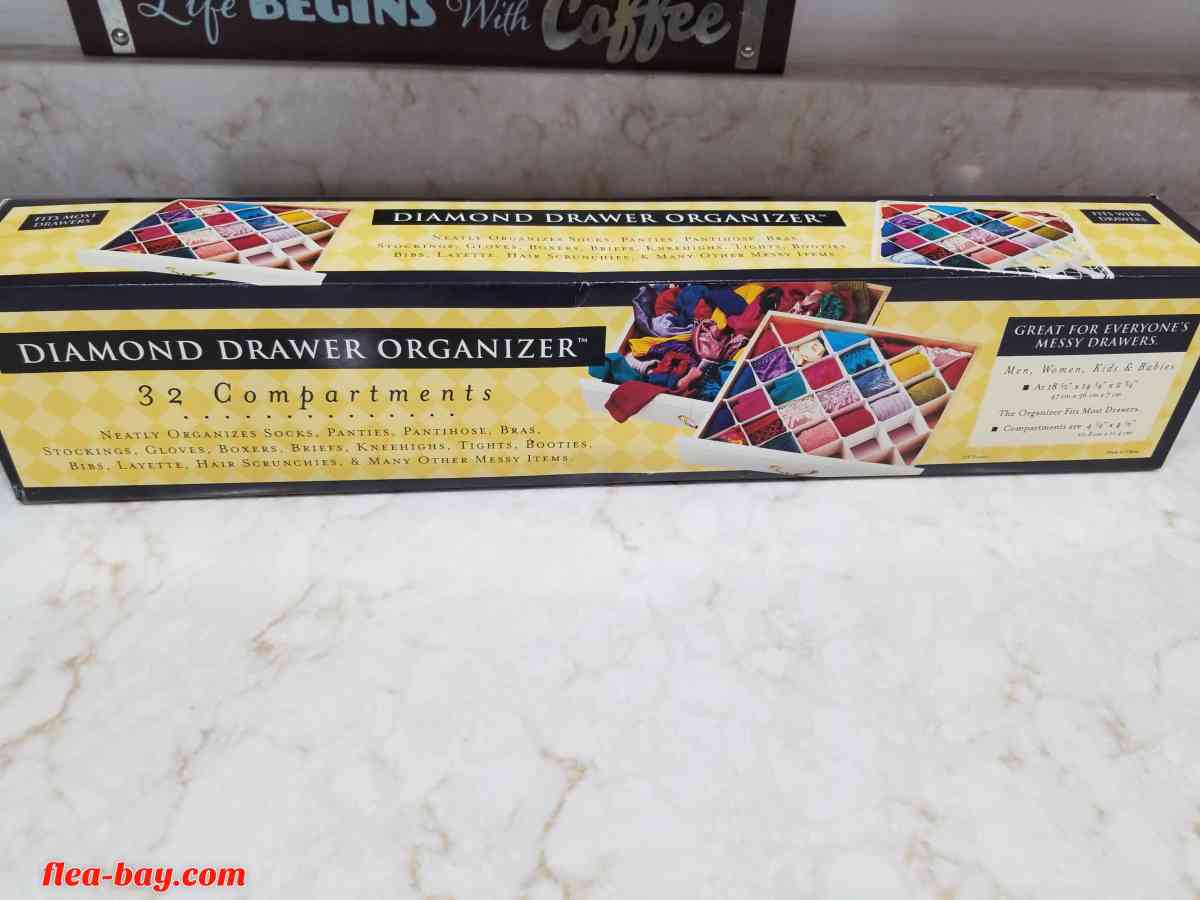 New Diamond Drawer Organizer Storage Bedroom Free Shipping