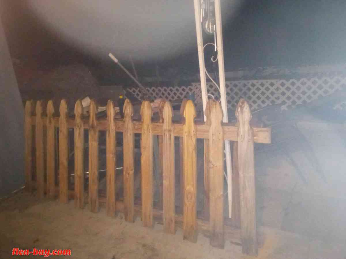 gothic wooden pickets for fence 8 ft. wide by 4 ft high