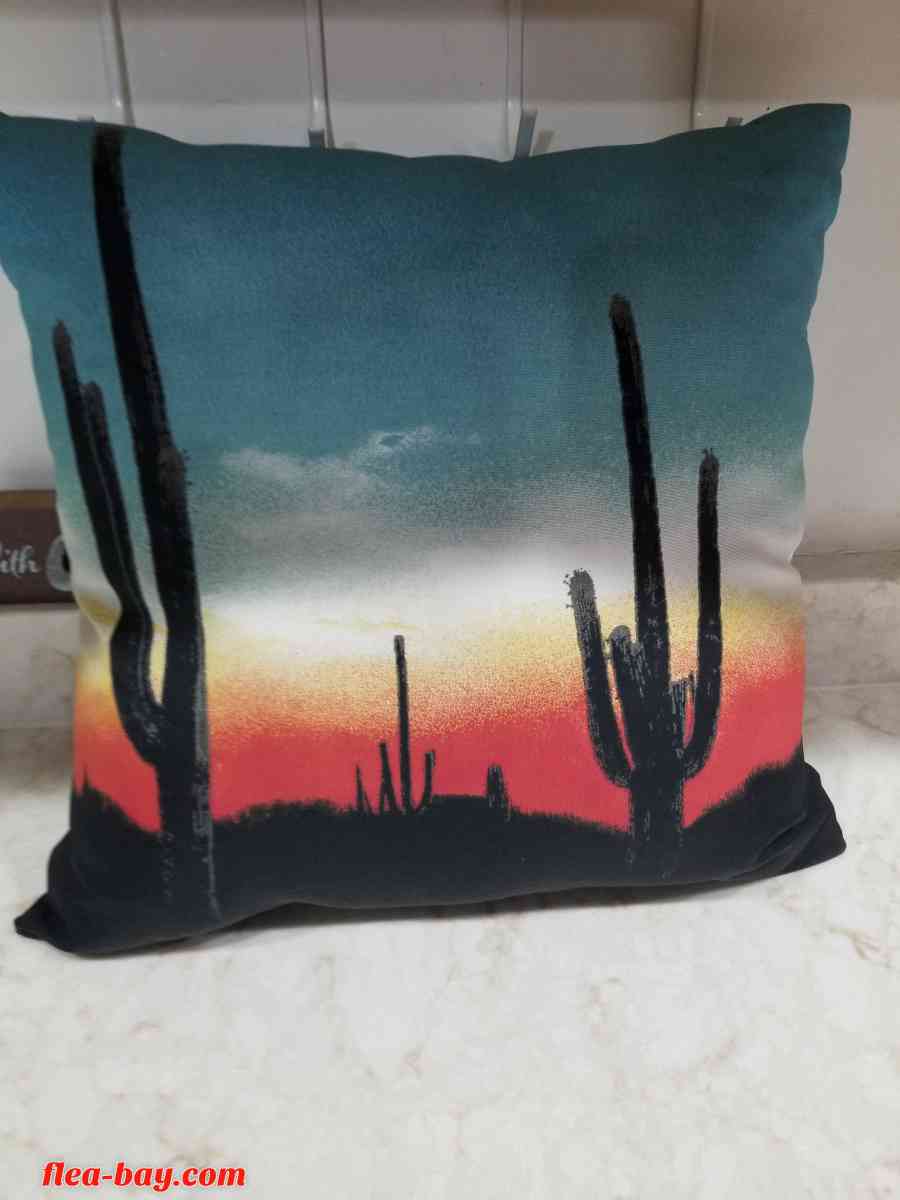 Western Style Throw Pillow 15" x 15" Home Decor FREE SHIPPIN