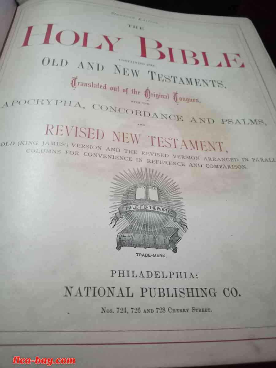 light of the world family holy Bible picture editing 1884