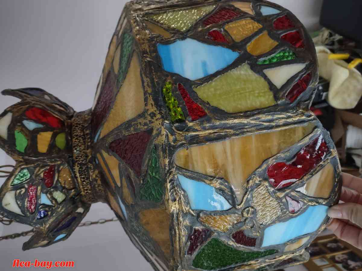 vintage tiffany style hanging light