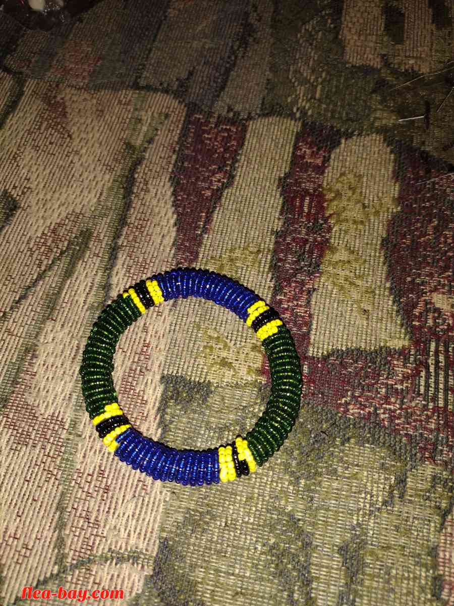 A beaded bracelet handmade