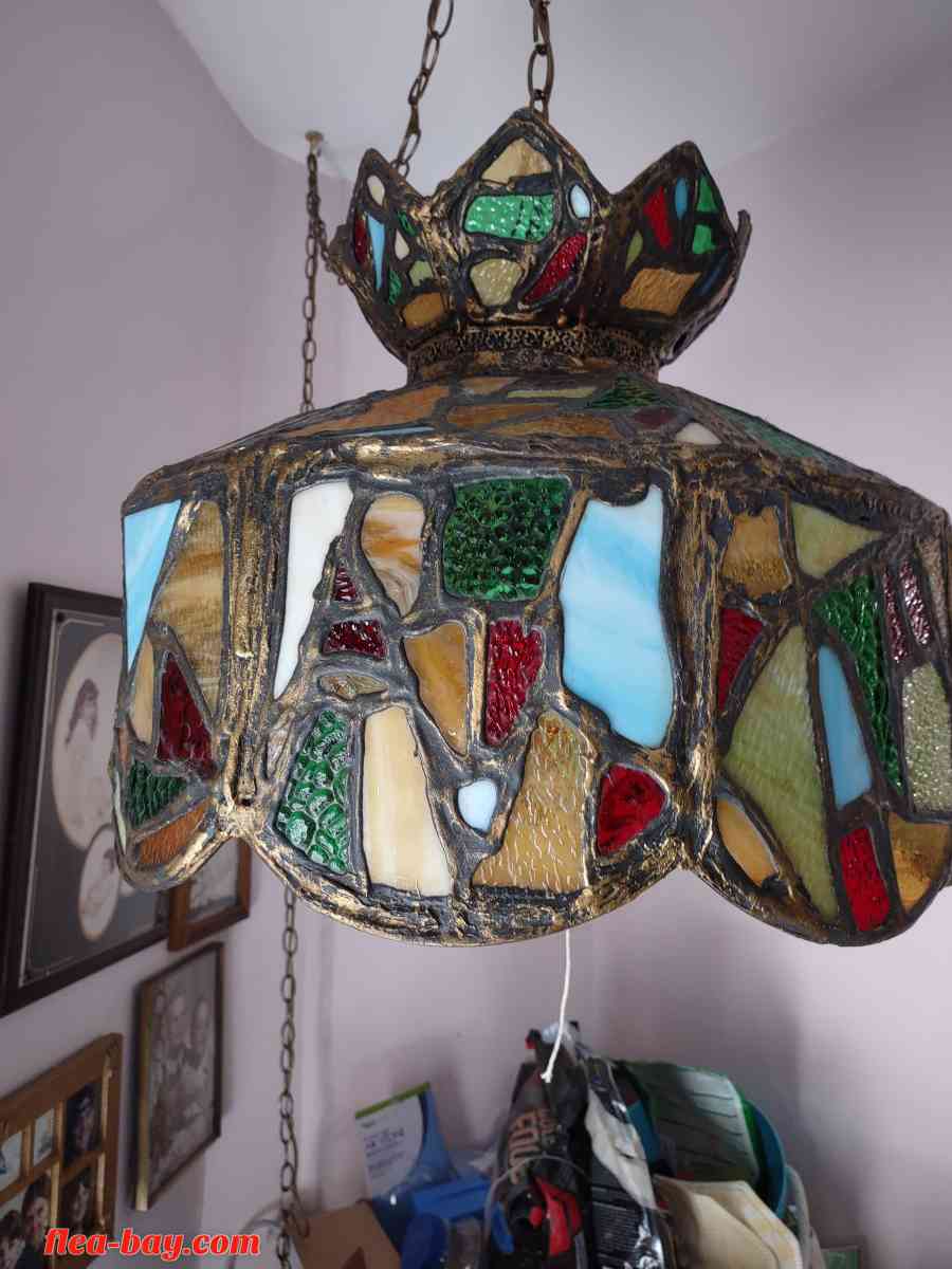 vintage tiffany style hanging light