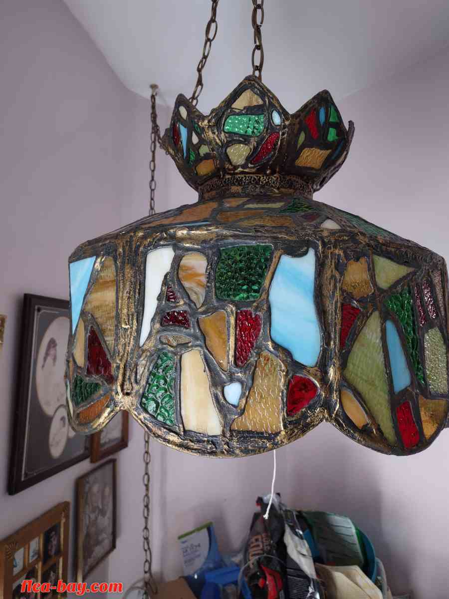 vintage tiffany style hanging light