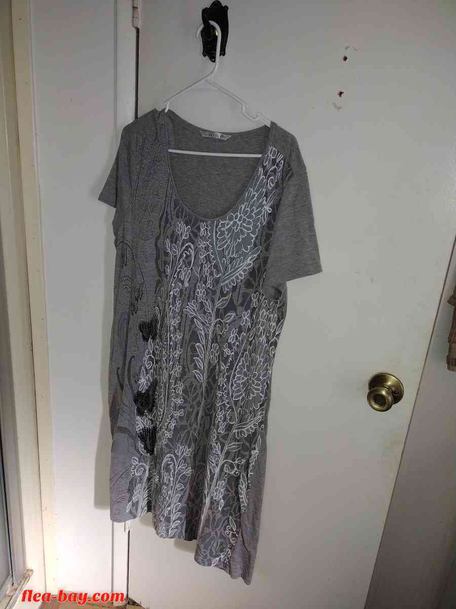 tee shirt dress short sz 1x