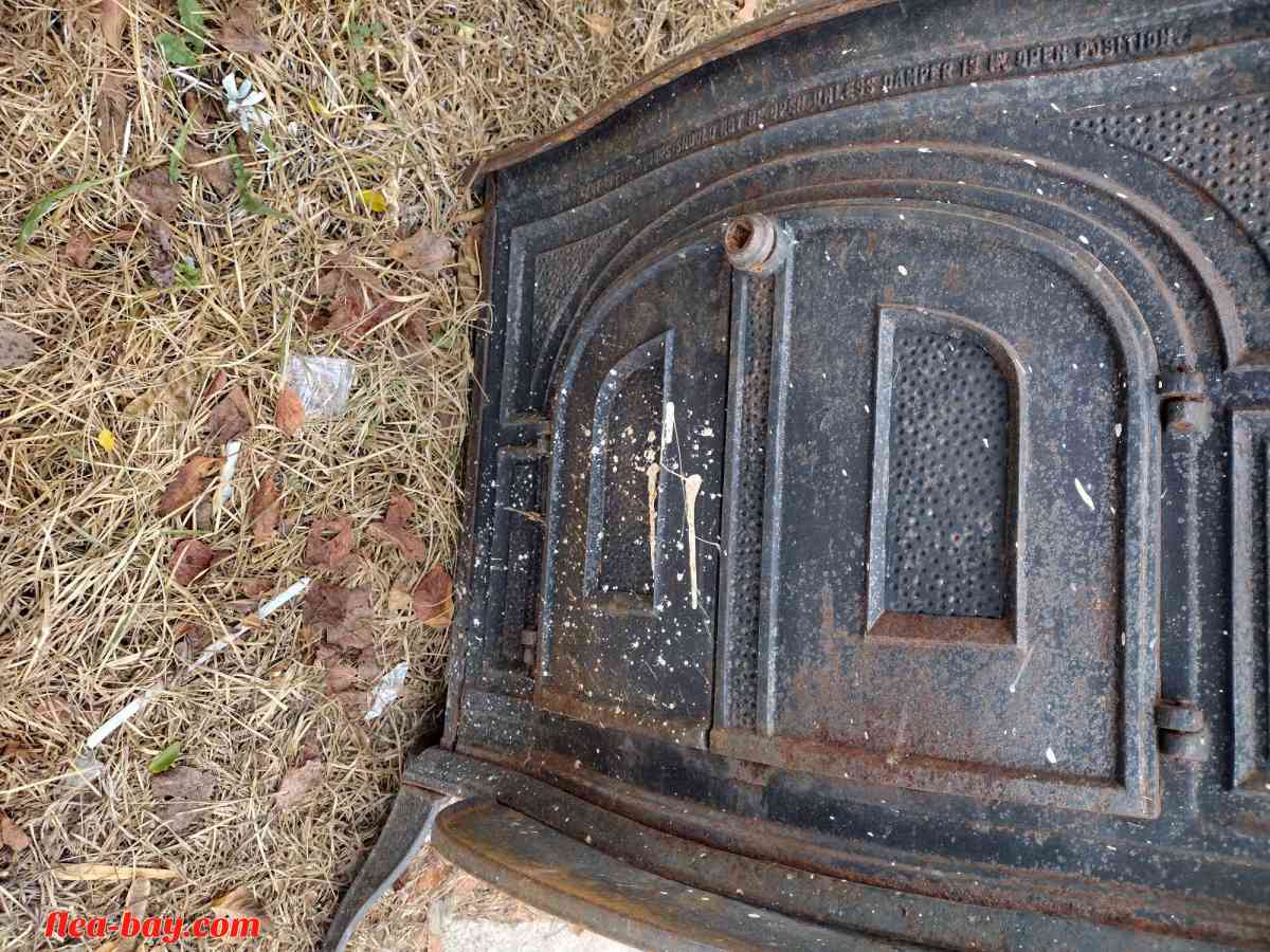 vintage Franklin wood stove