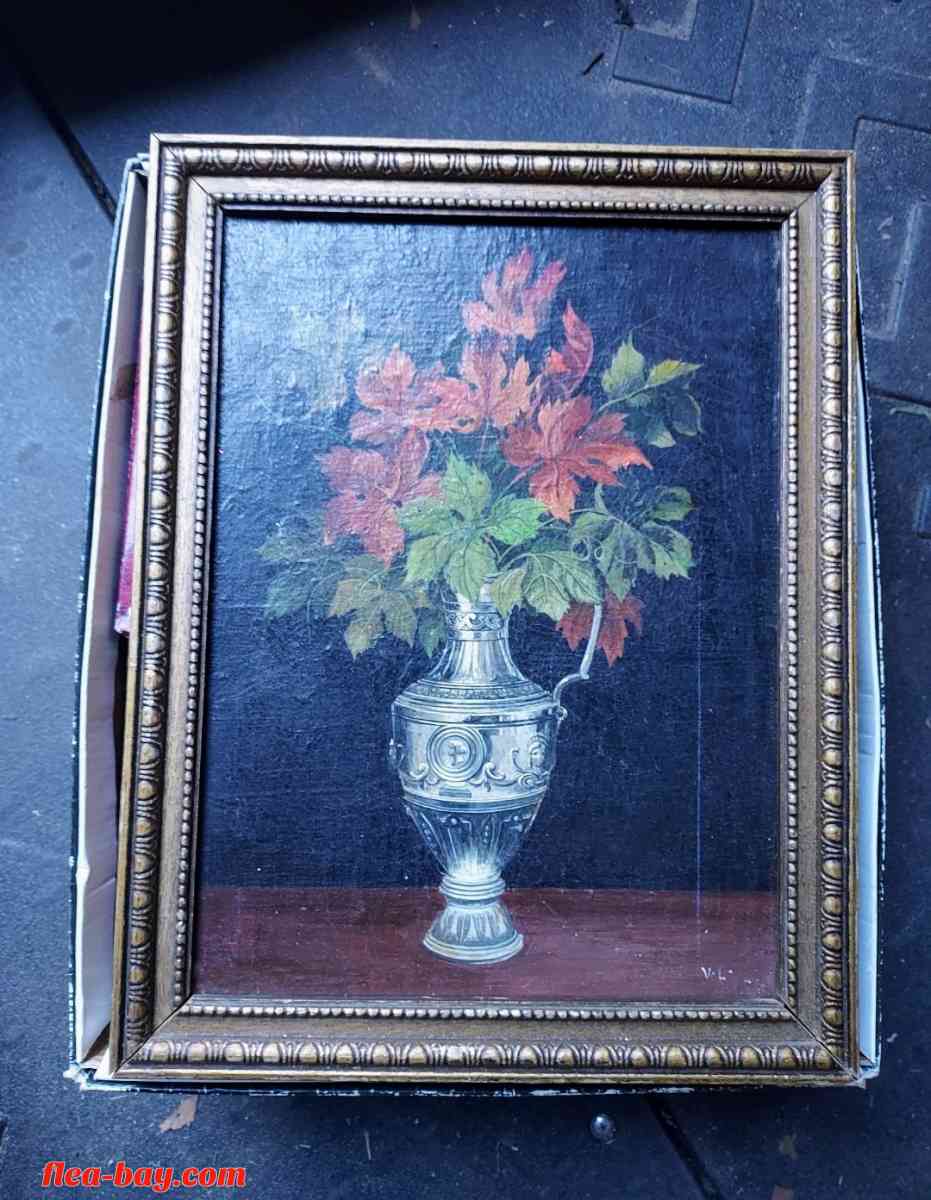 Antique Floral Painting Circa 1801