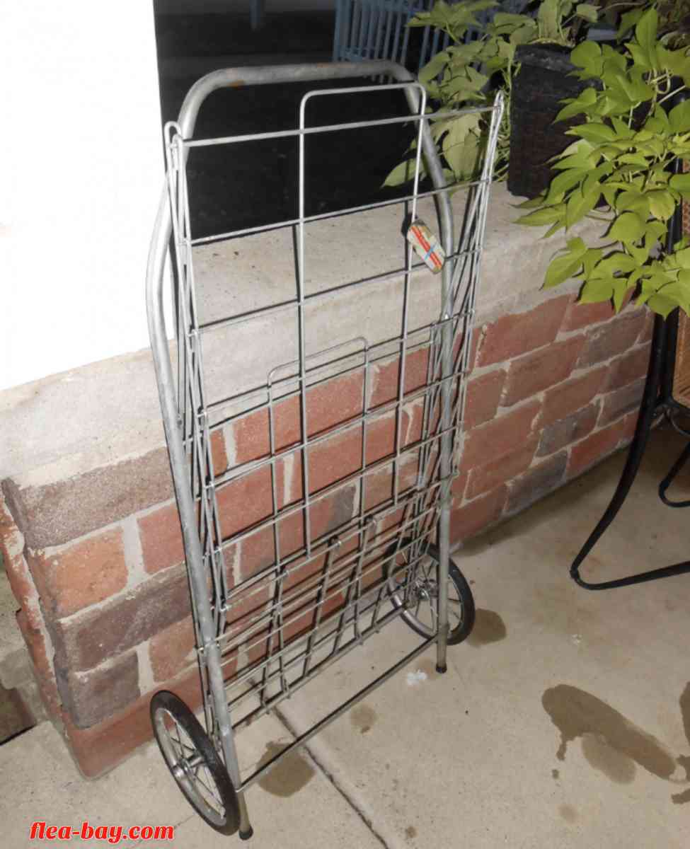 Vintage Metal Folding Cart by Dennis Mitchell