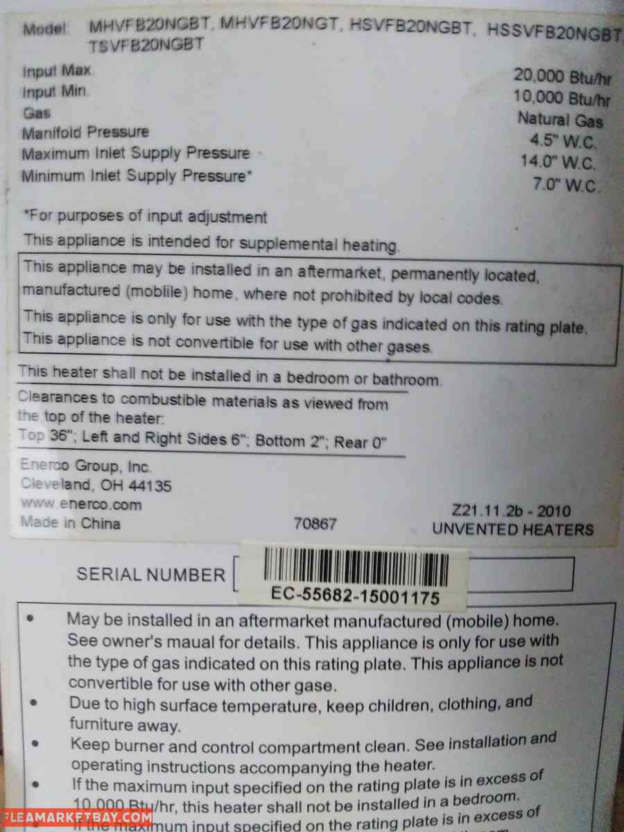 indoor gas heater floor model