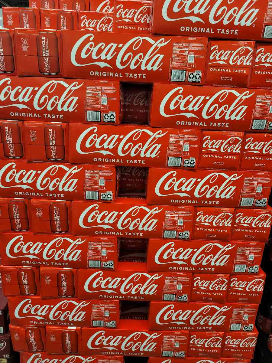 COCACOLA 12 CANS ONLY 6 DOLLARS  A CASE 100 CASES LEFT