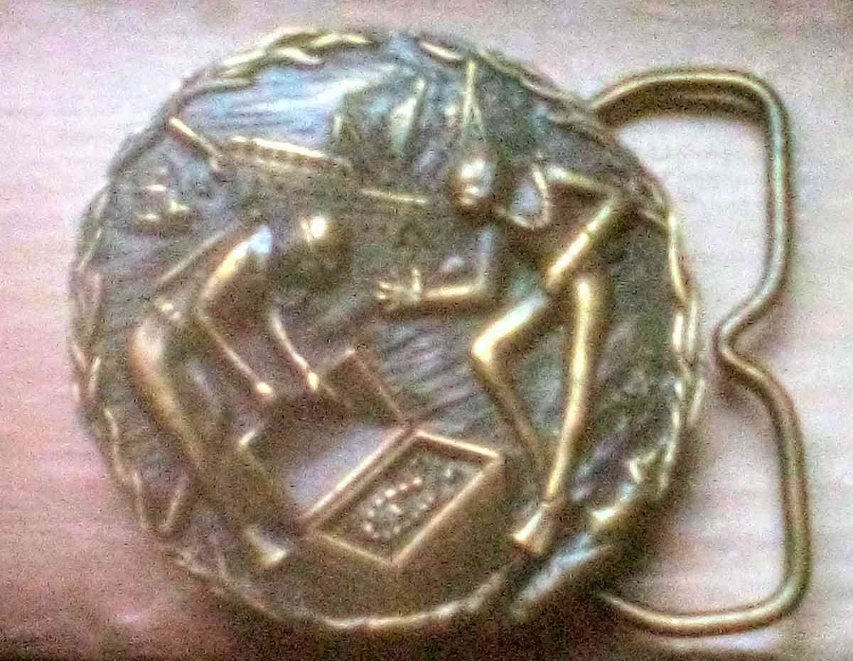 Vintage Brass Belt Buckle
