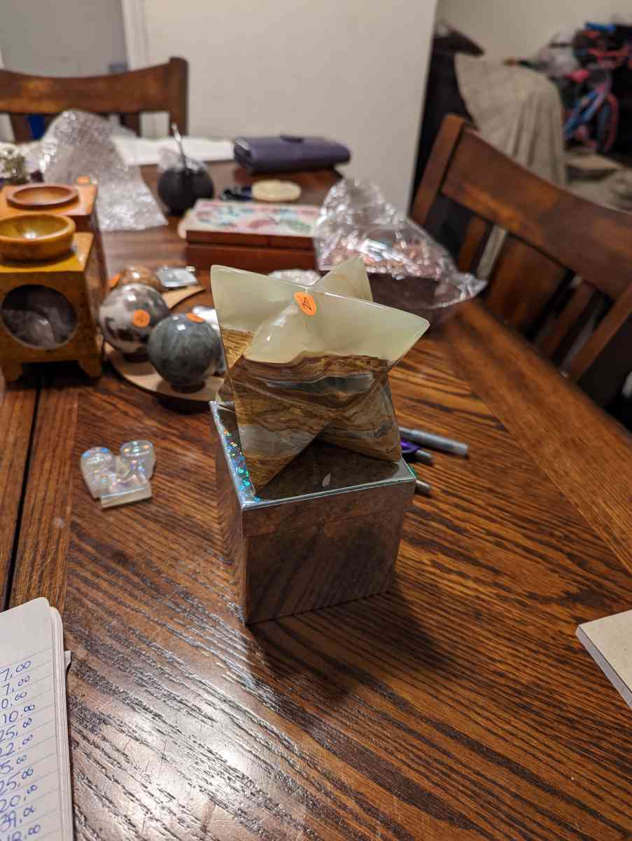 Lg Green Banded Agate Marcaba