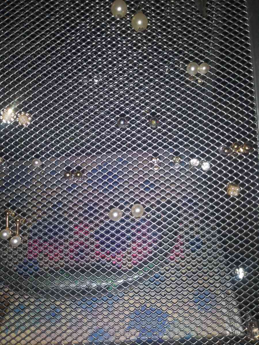 stud and dangle earrings