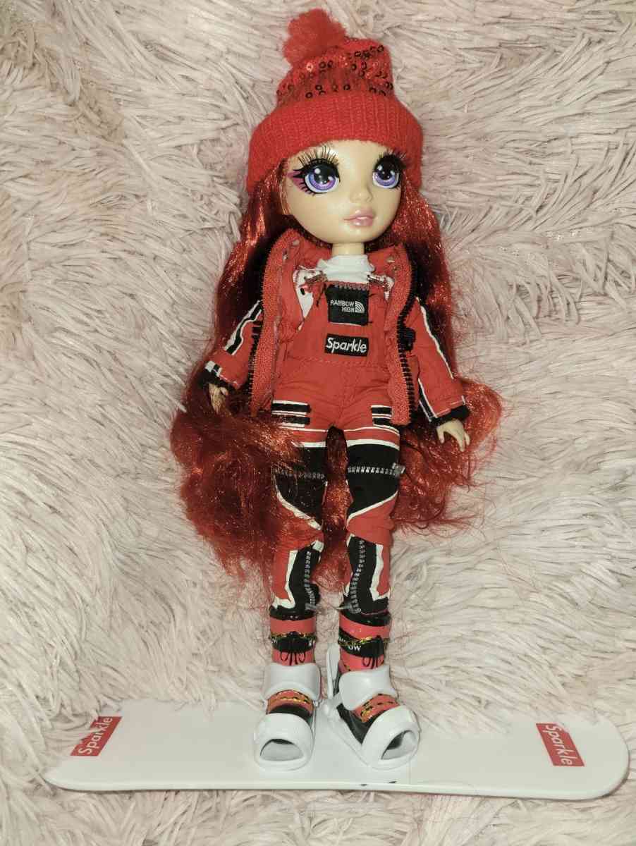 Red rainbow high doll