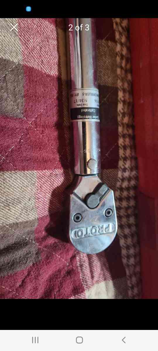 Proto Big Dawg # 153 Foot Pound Torque Wrench Ratchet Head 6