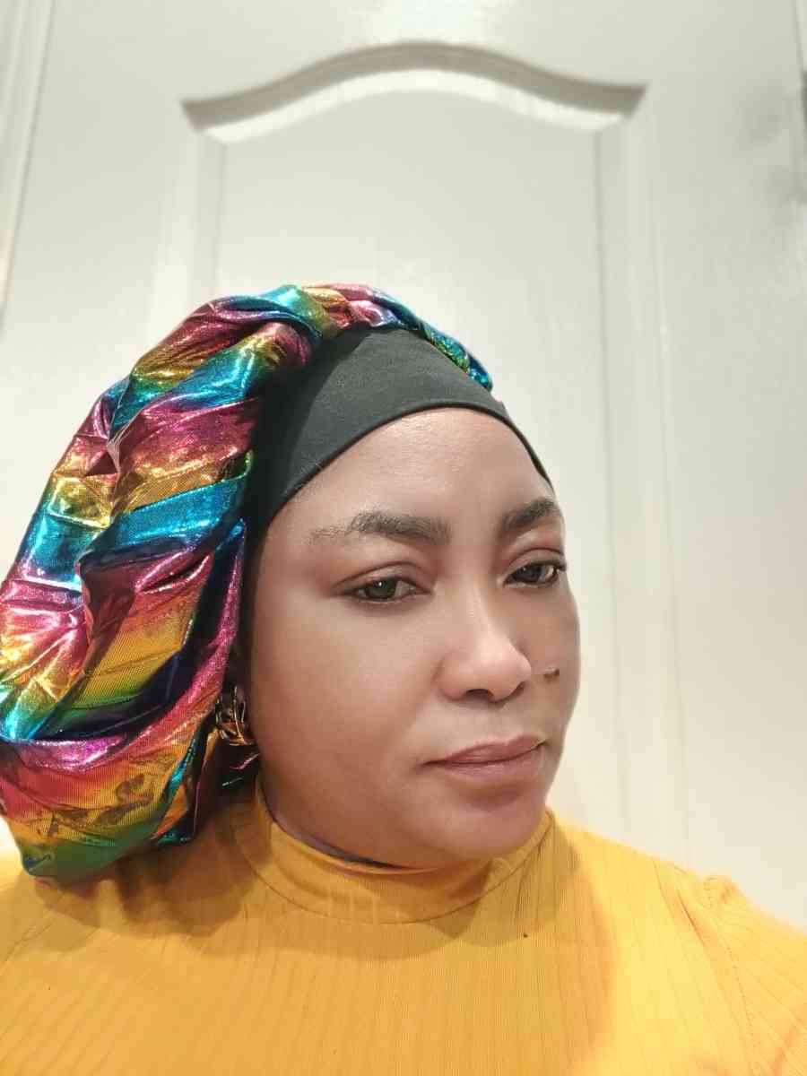 protective Edge Control Silk and Velvet hair bonnet