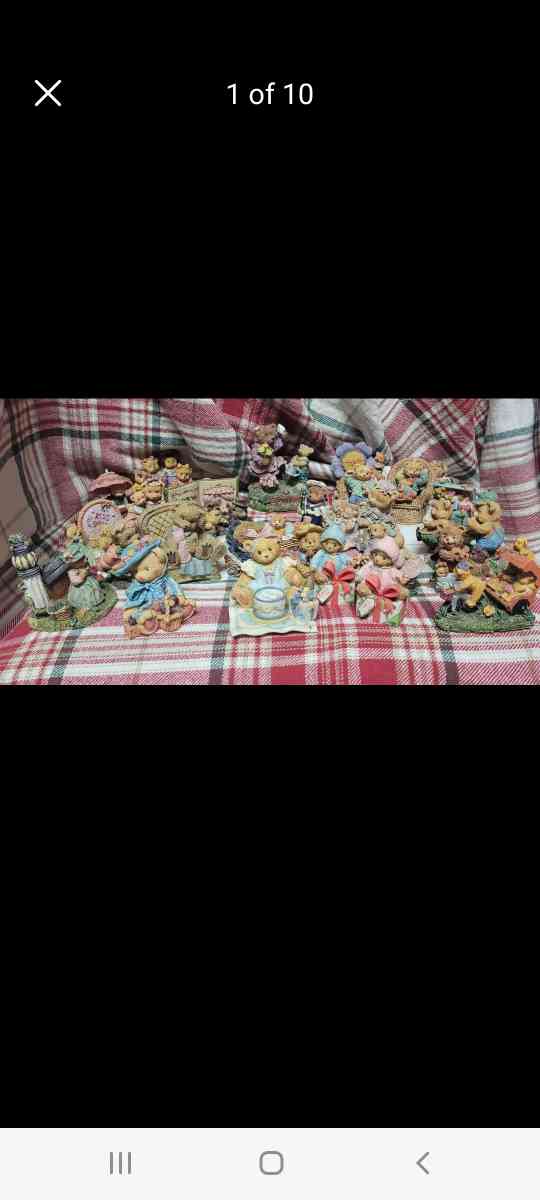 Lots of bear figurines for sale