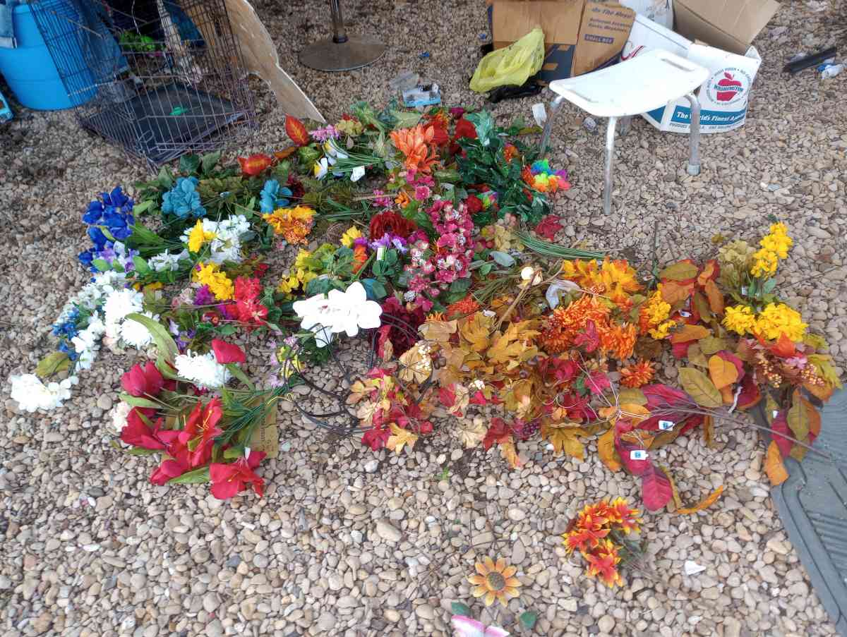 assortment of artificial flowers